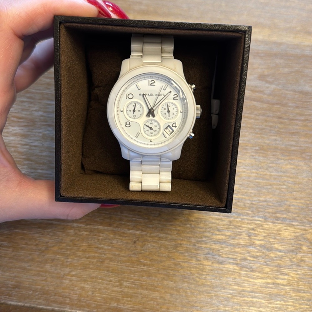 Michael Kors white watch